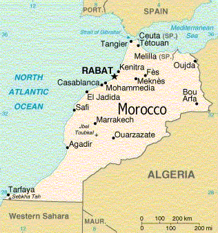 Mapa de Morocco